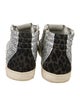 P448 Glitter Colorblock Pattern Sneakers