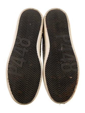 P448 Glitter Colorblock Pattern Sneakers