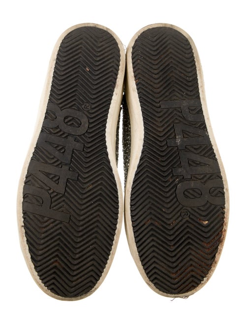 P448 Glitter Colorblock Pattern Sneakers