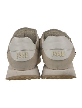 P448 Suede Colorblock Pattern Sneakers