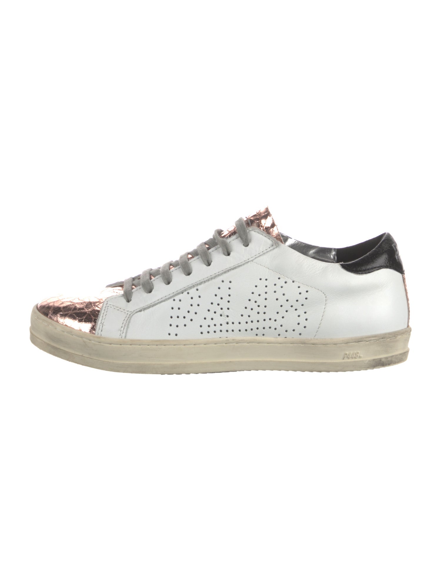 P448 Leather Lasercut Accents Sneakers