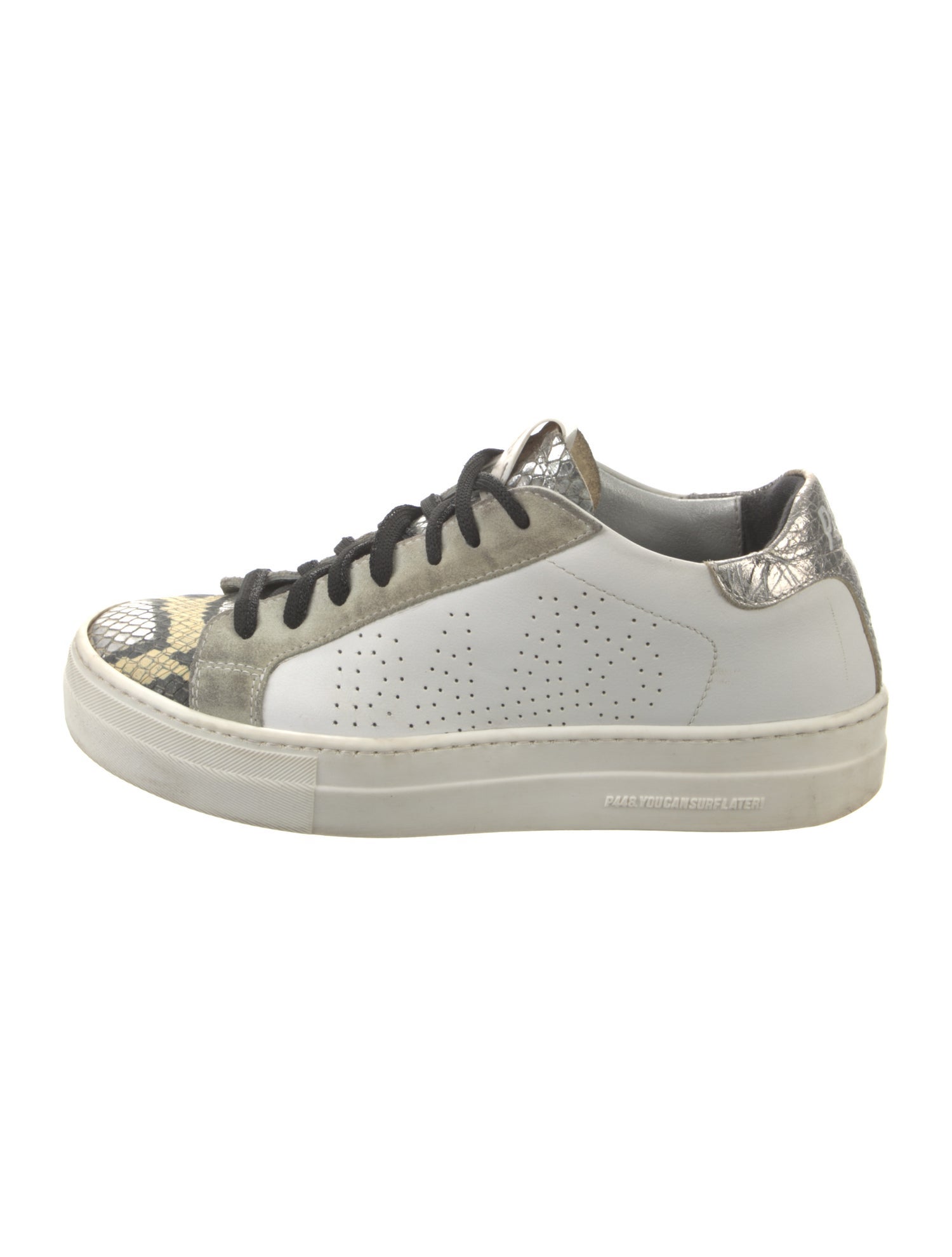 P448 Leather Animal Print Sneakers
