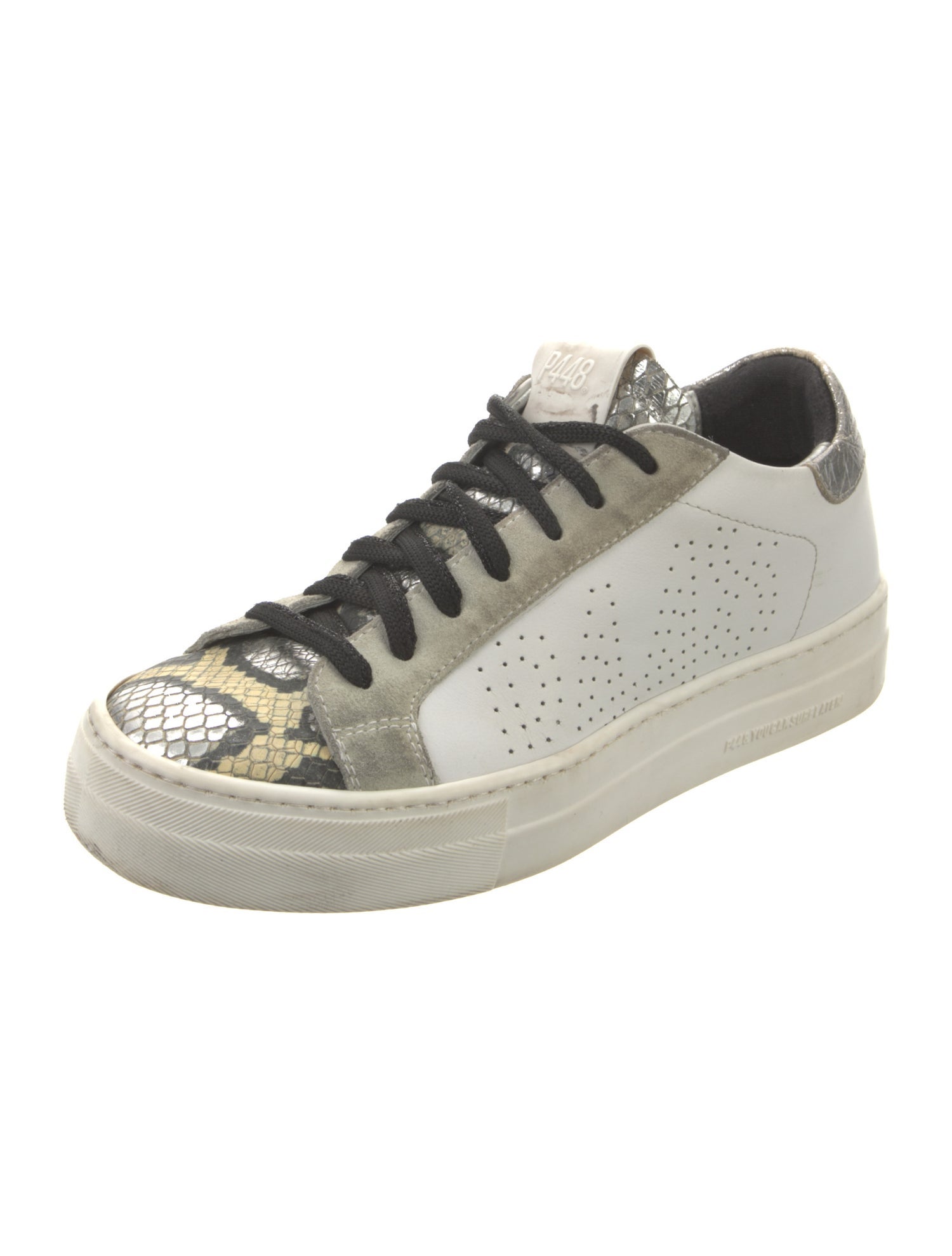 P448 Leather Animal Print Sneakers
