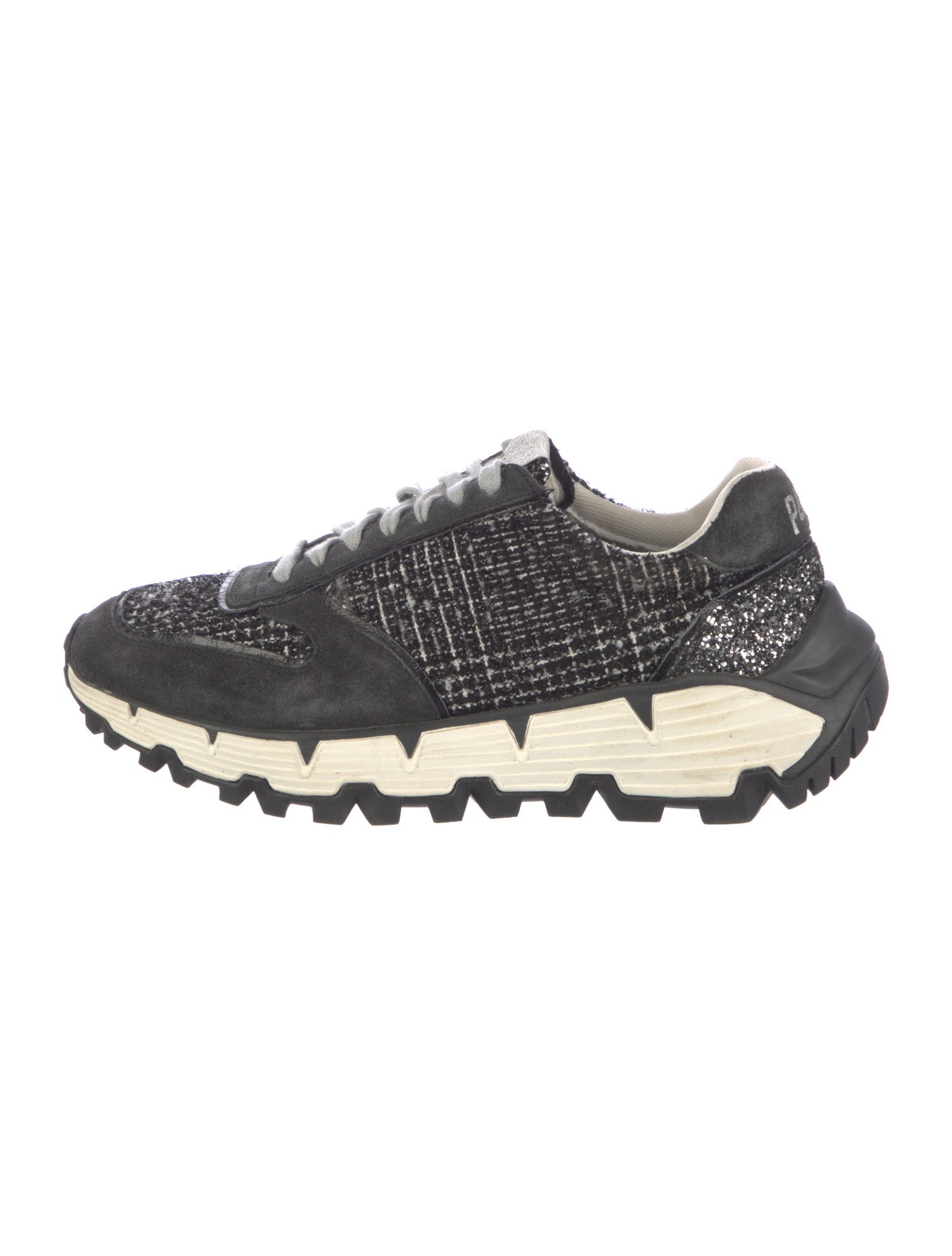 P448 Tweed Tweed Pattern Sneakers