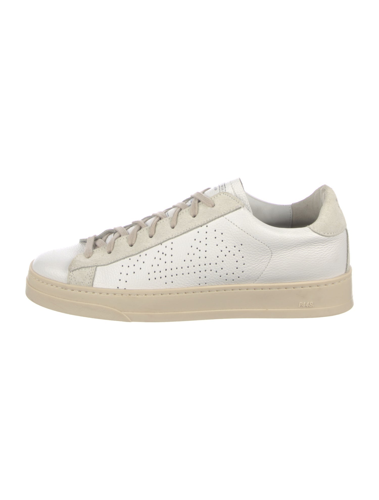 P448 Leather Glitter Accents Sneakers
