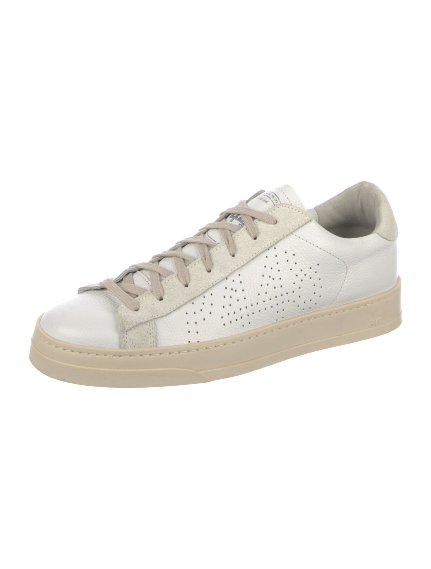 P448 Leather Glitter Accents Sneakers