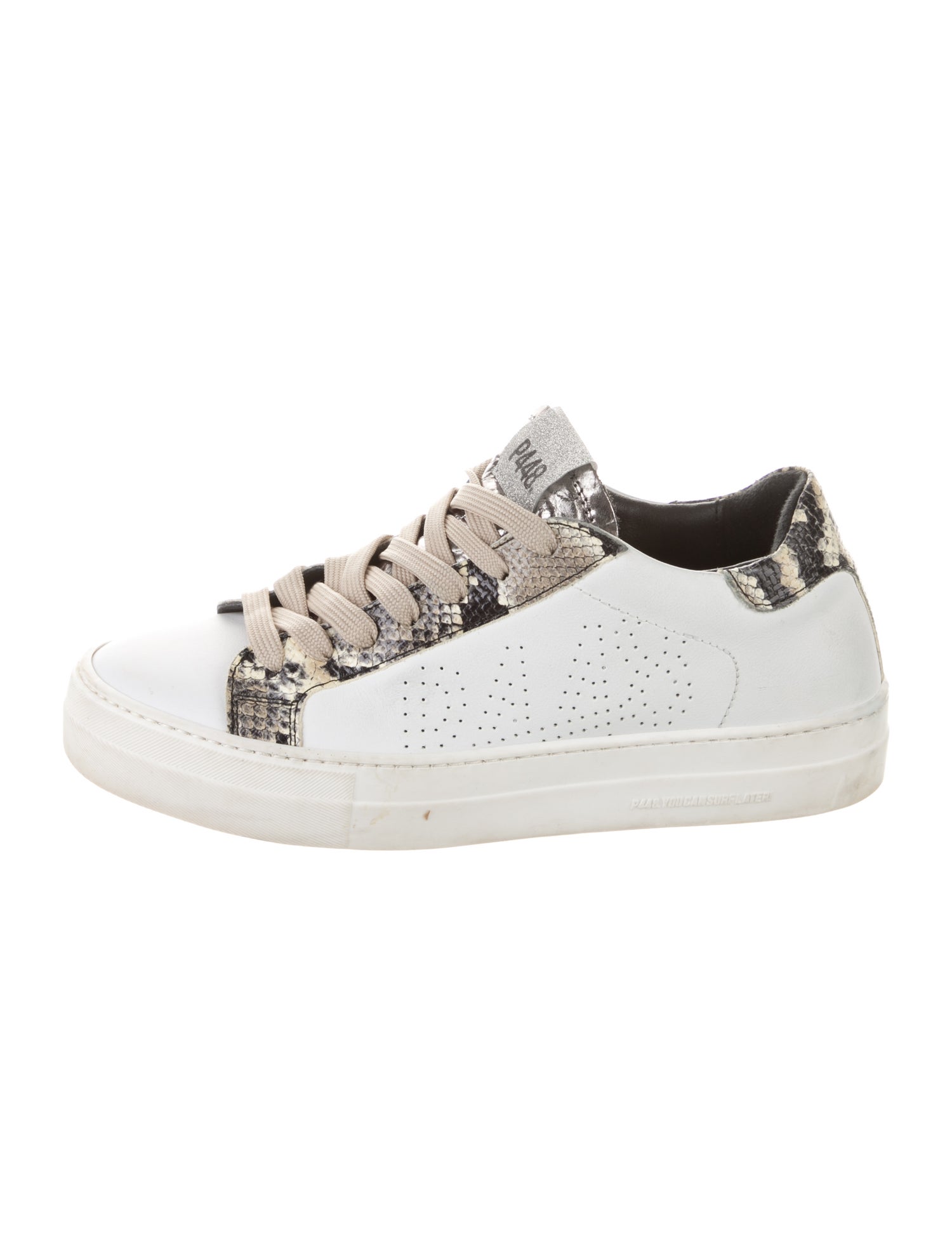P448 Leather Animal Print Sneakers