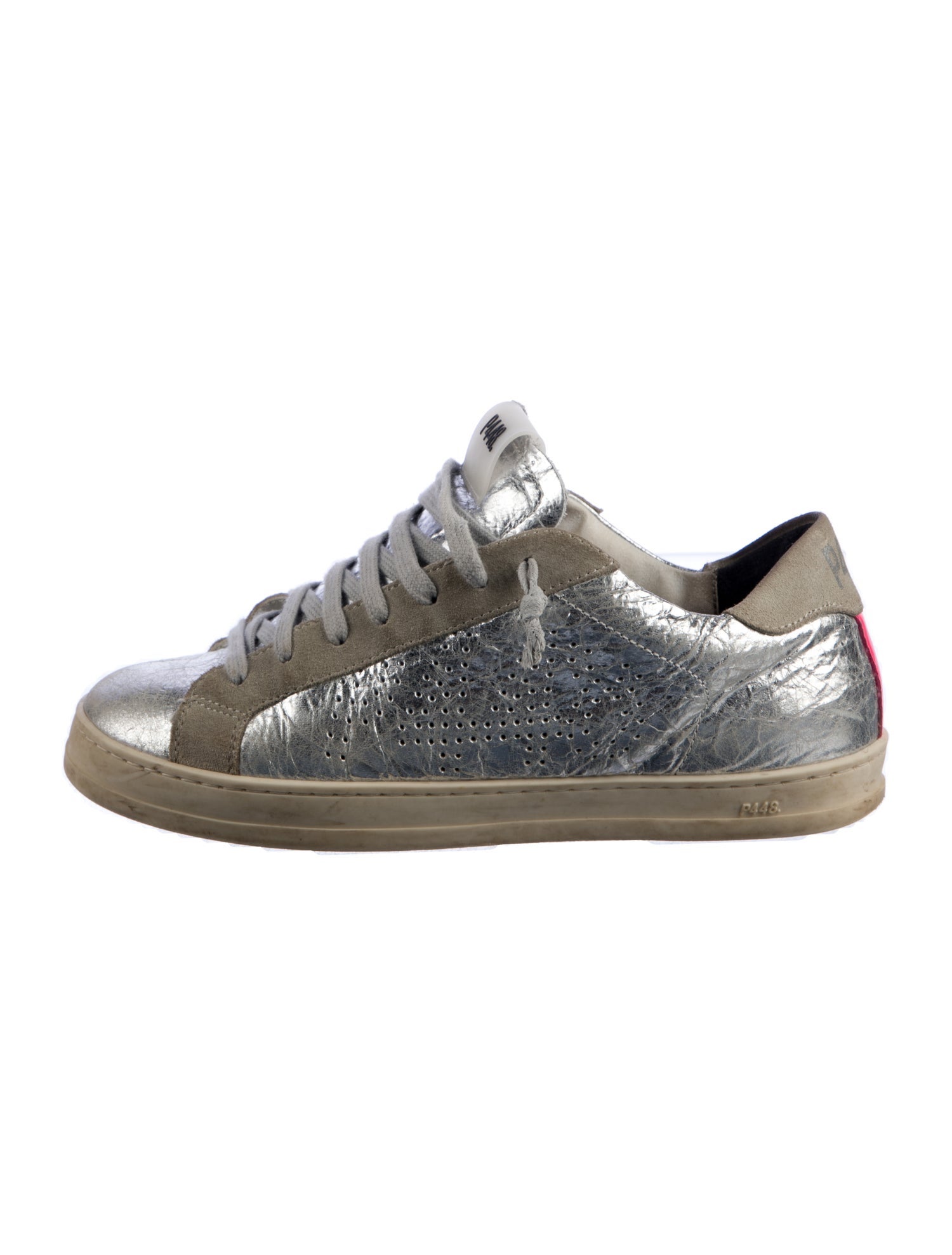 P448 Leather Distressed Accents Sneakers