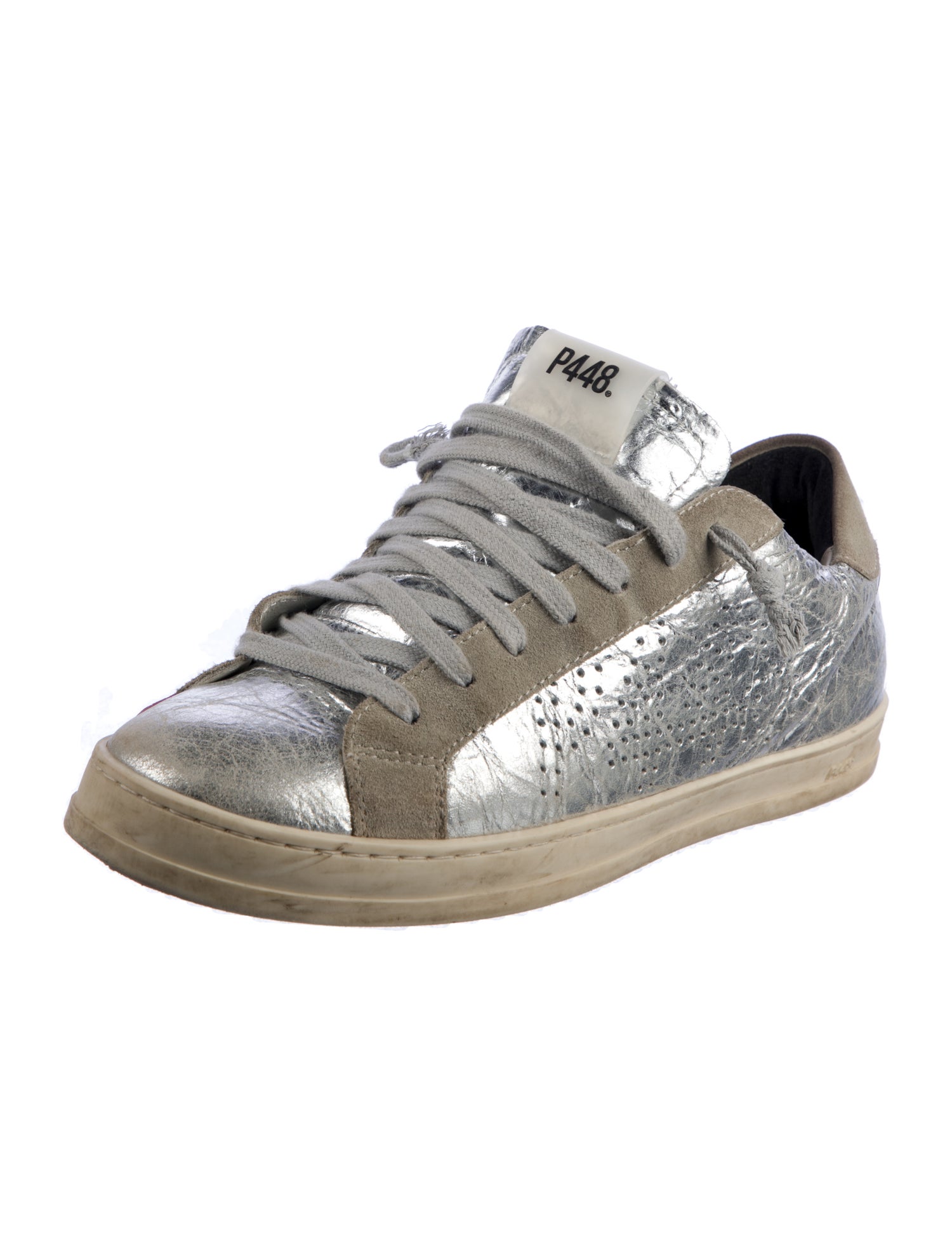 P448 Leather Distressed Accents Sneakers