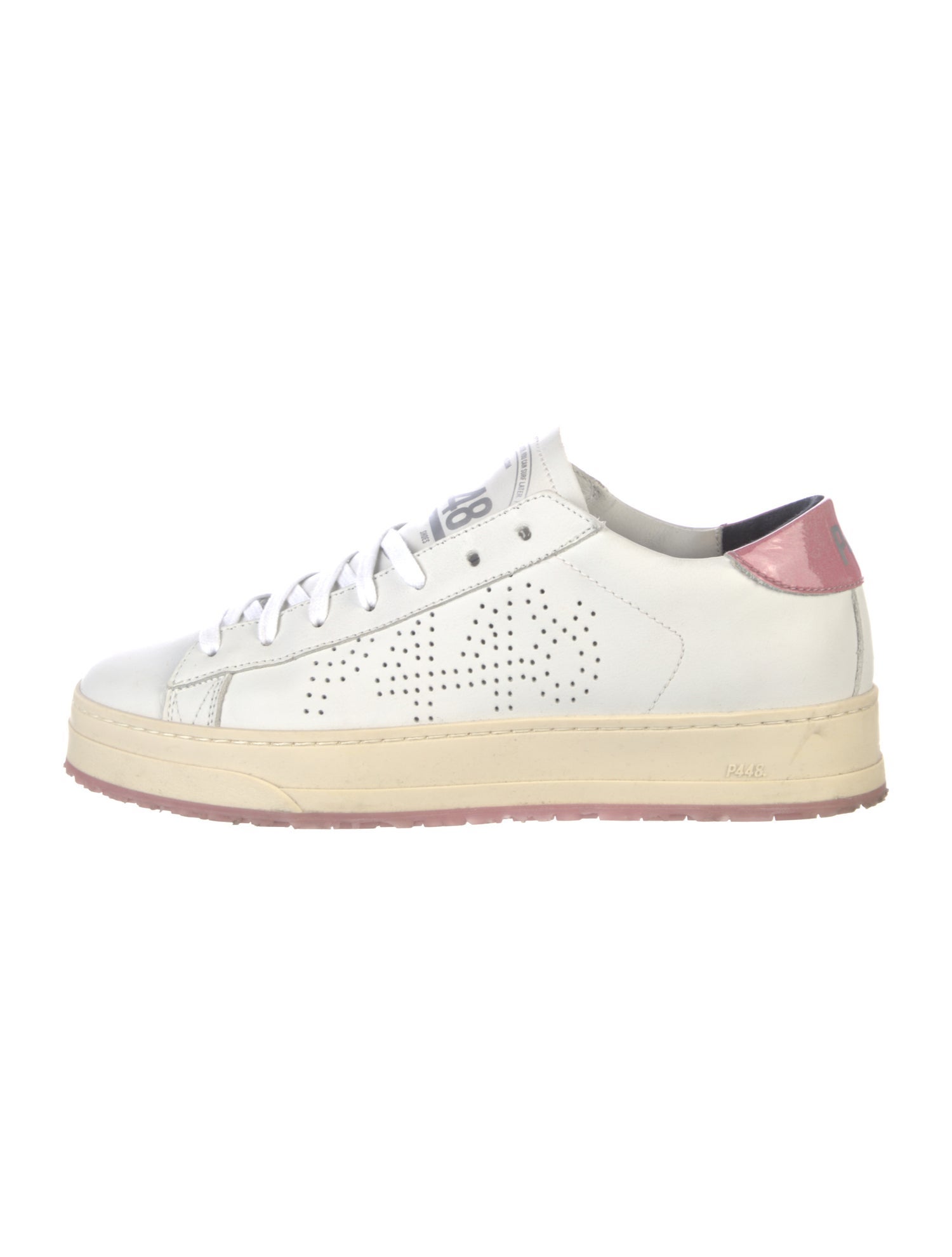 P448 Leather Lasercut Accents Sneakers