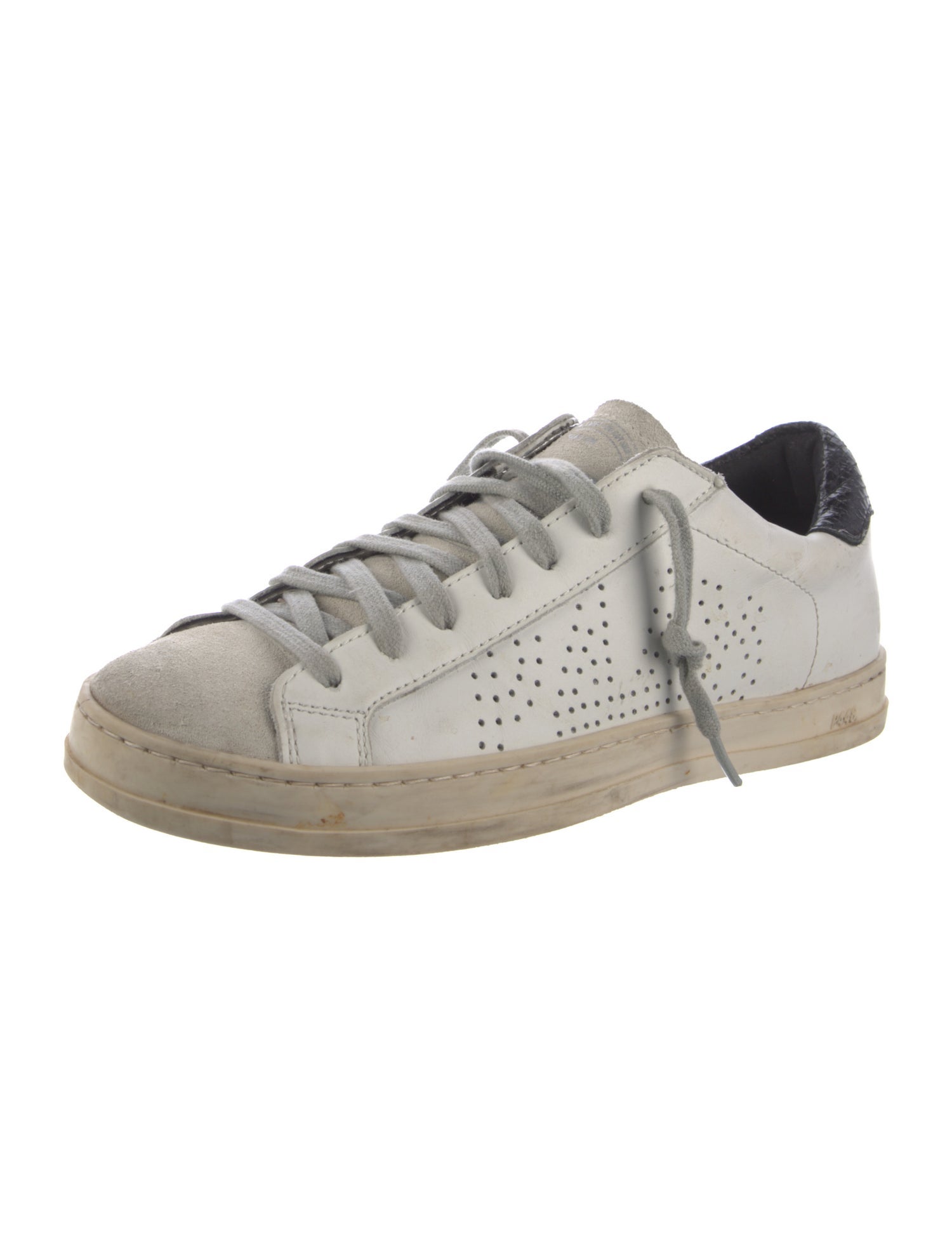 P448 Leather Lasercut Accents Sneakers