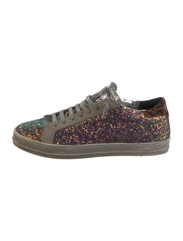 Pre-owned P448 Glitter Sneakers In Blue