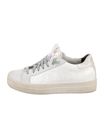 Pre-owned P448 Leather Sneakers In White