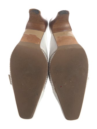 Paradis Collection Leather Animal Print Mules