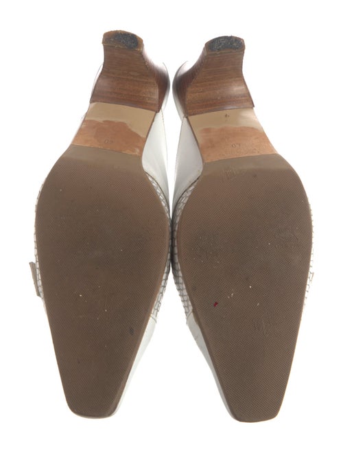 Paradis Collection Leather Animal Print Mules