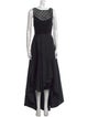 Adrianna Papell Bateau Neckline Long Dress