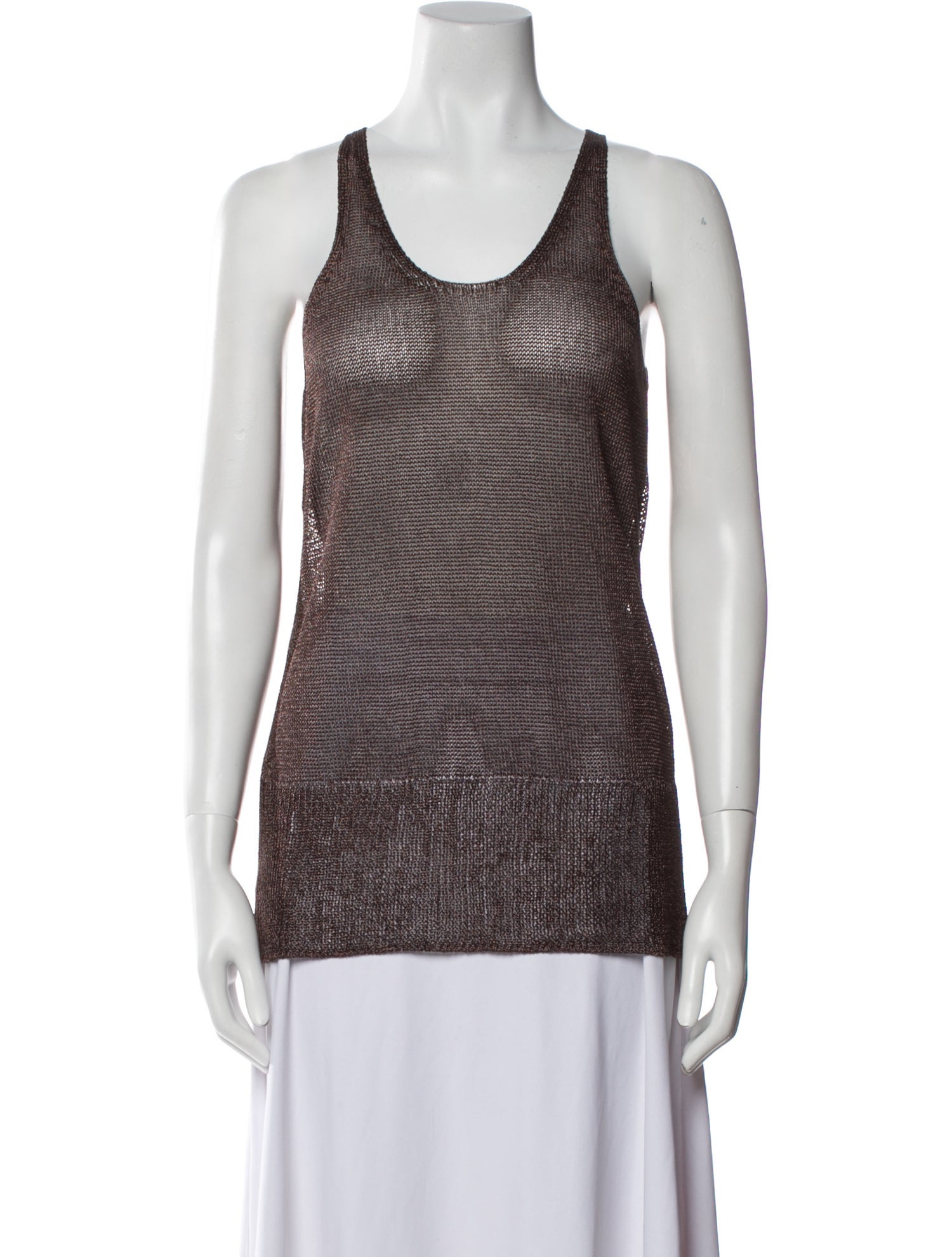 Pari Desai Silk Scoop Neck Top