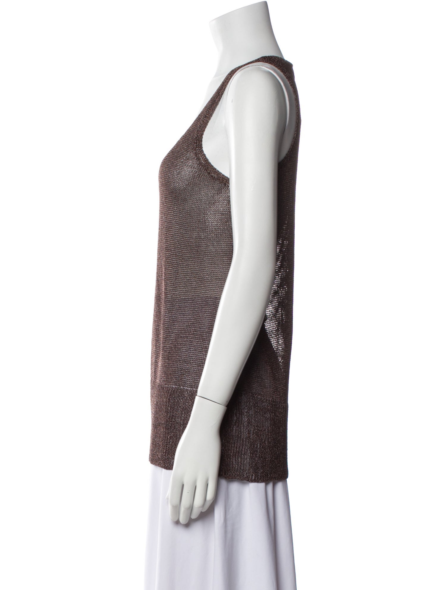 Pari Desai Silk Scoop Neck Top