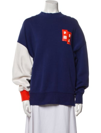 Puma x Ader Error Graphic Print Mock Neck Sweatshirt