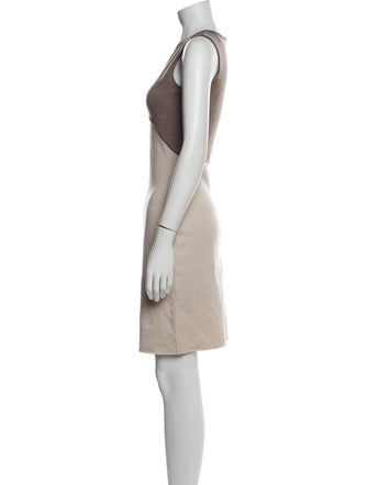 Paula Hian Scoop Neck Mini Dress