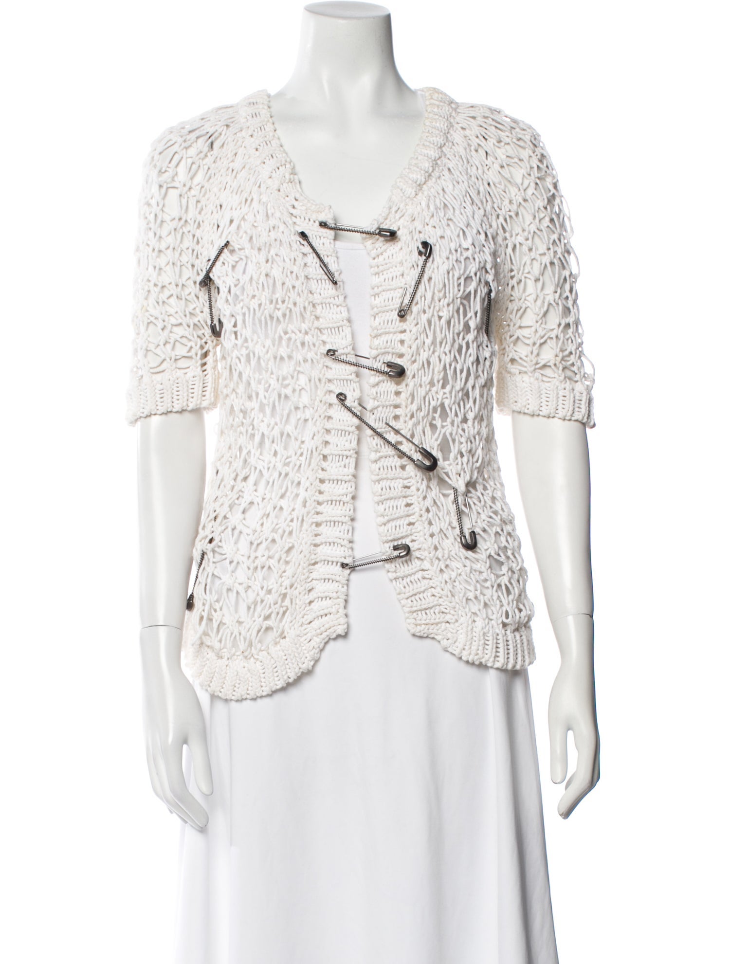 Paula Hian Tweed Pattern Evening Jacket