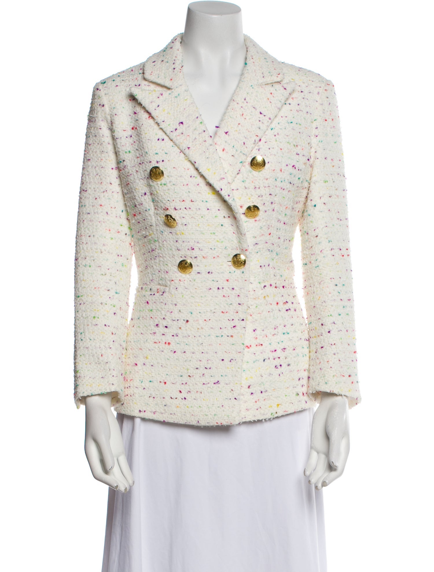 Patty Kim Tweed Pattern Blazer