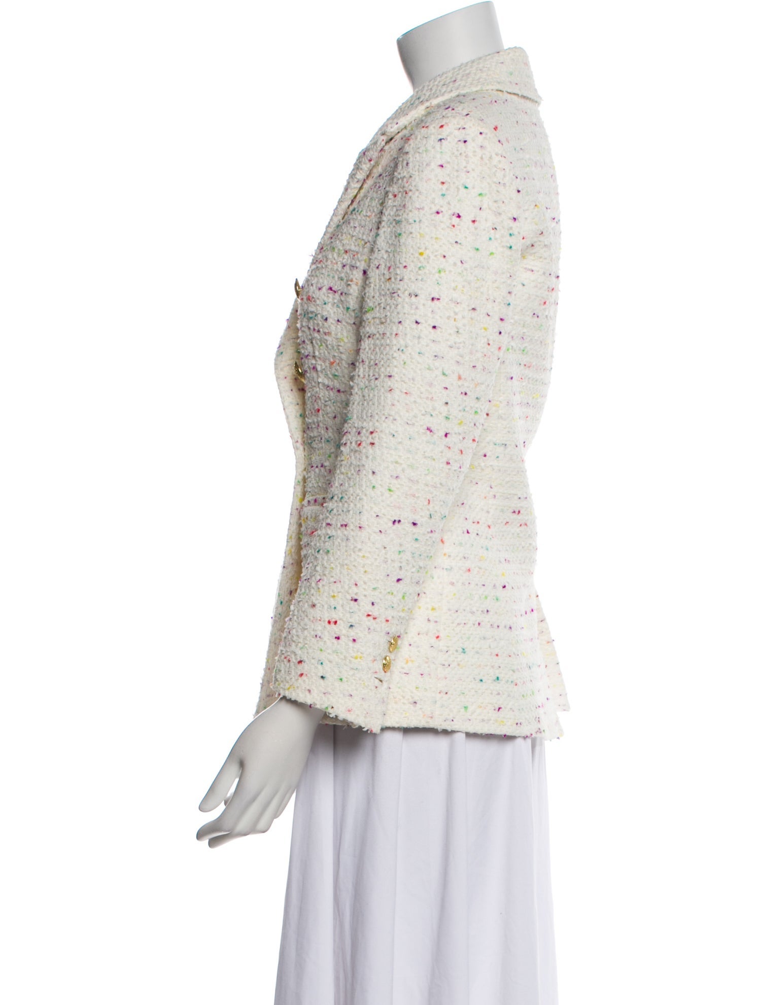 Patty Kim Tweed Pattern Blazer