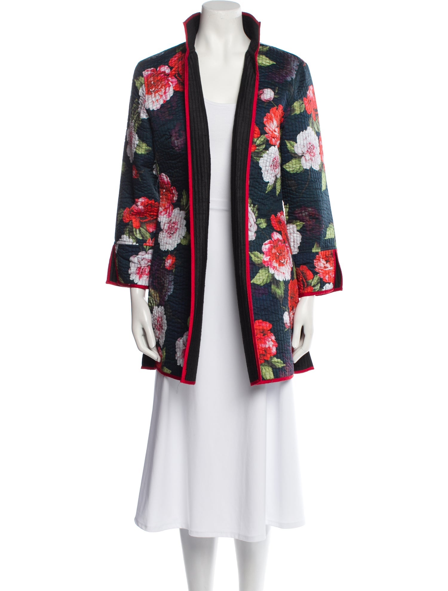 Patty Kim Floral Print Coat