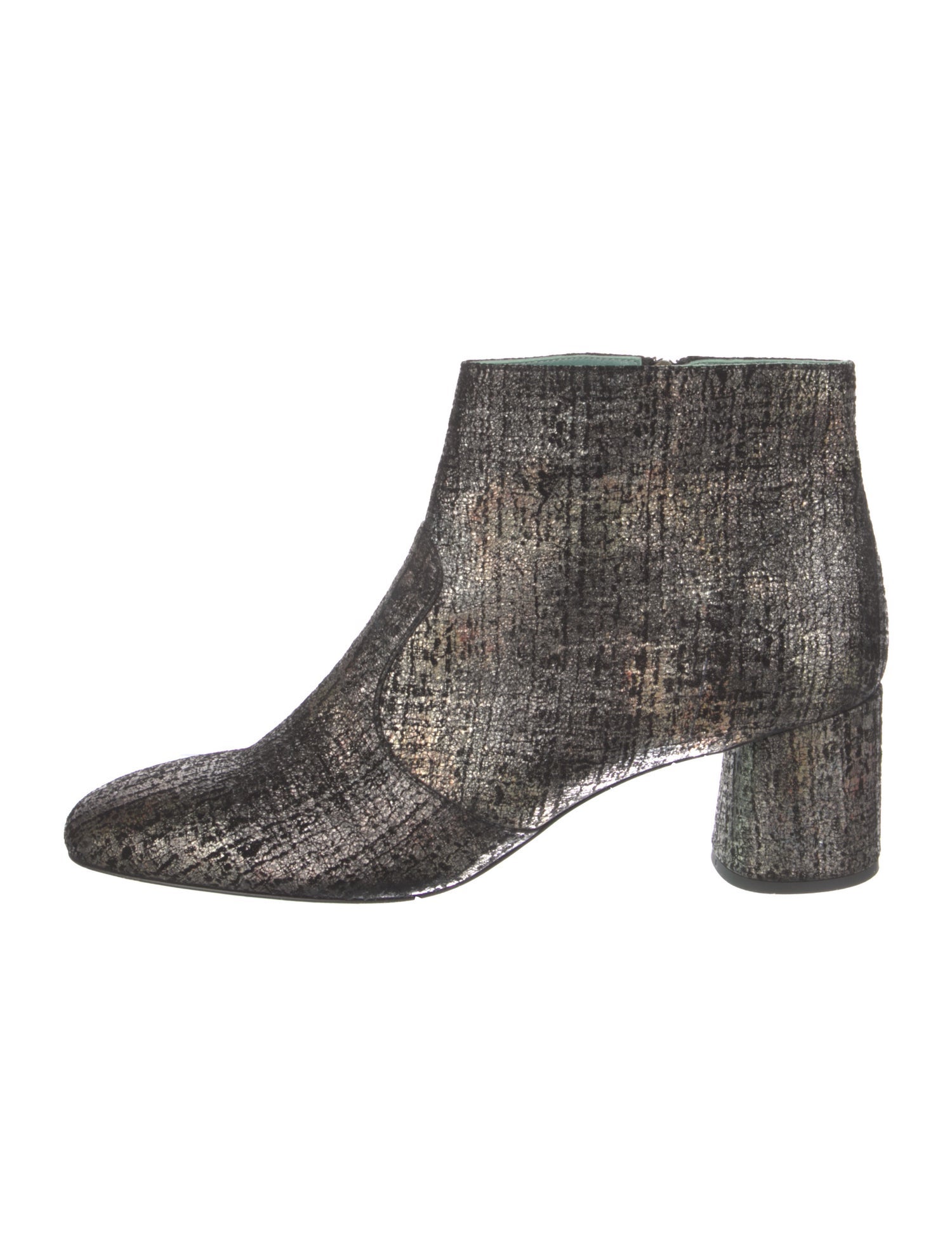 Paola D'arcano Leather Printed Boots