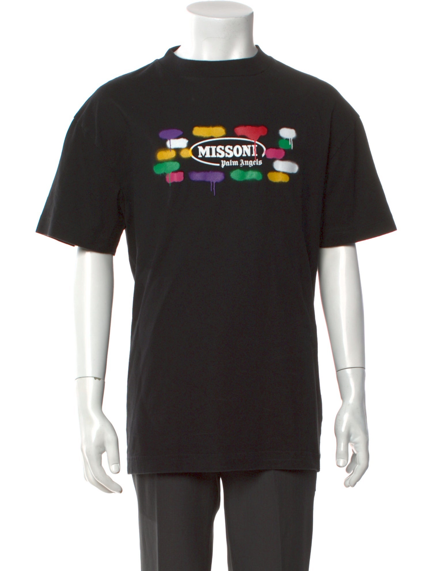 Palm Angels x Missoni Graphic Print Crew Neck T-Shirt