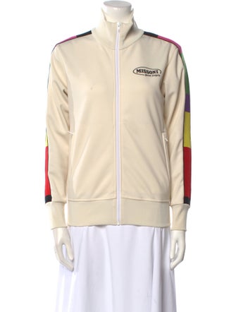 Palm Angels x Missoni Graphic Print Mock Neck Sweatshirt