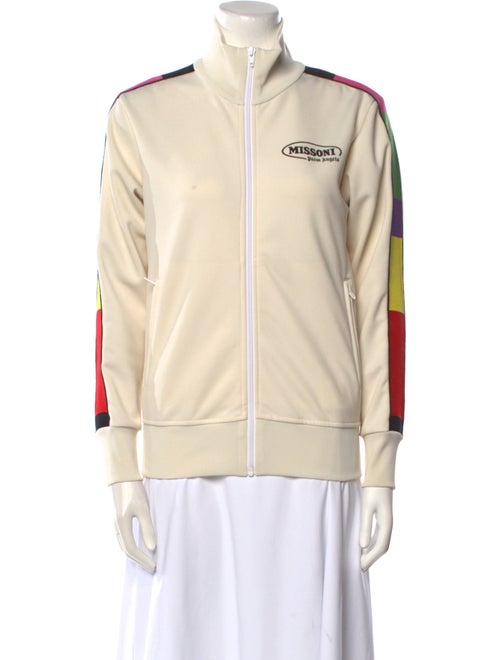 Palm Angels x Missoni Graphic Print Mock Neck Sweatshirt