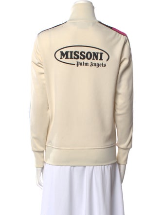 Palm Angels x Missoni Graphic Print Mock Neck Sweatshirt