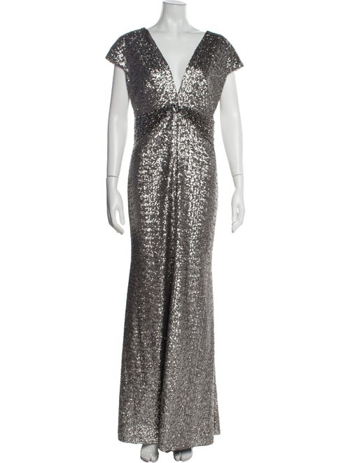 Pamella Pamella Roland V-Neck Long Dress