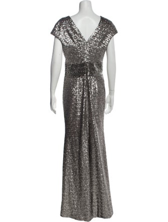 Pamella Pamella Roland V-Neck Long Dress