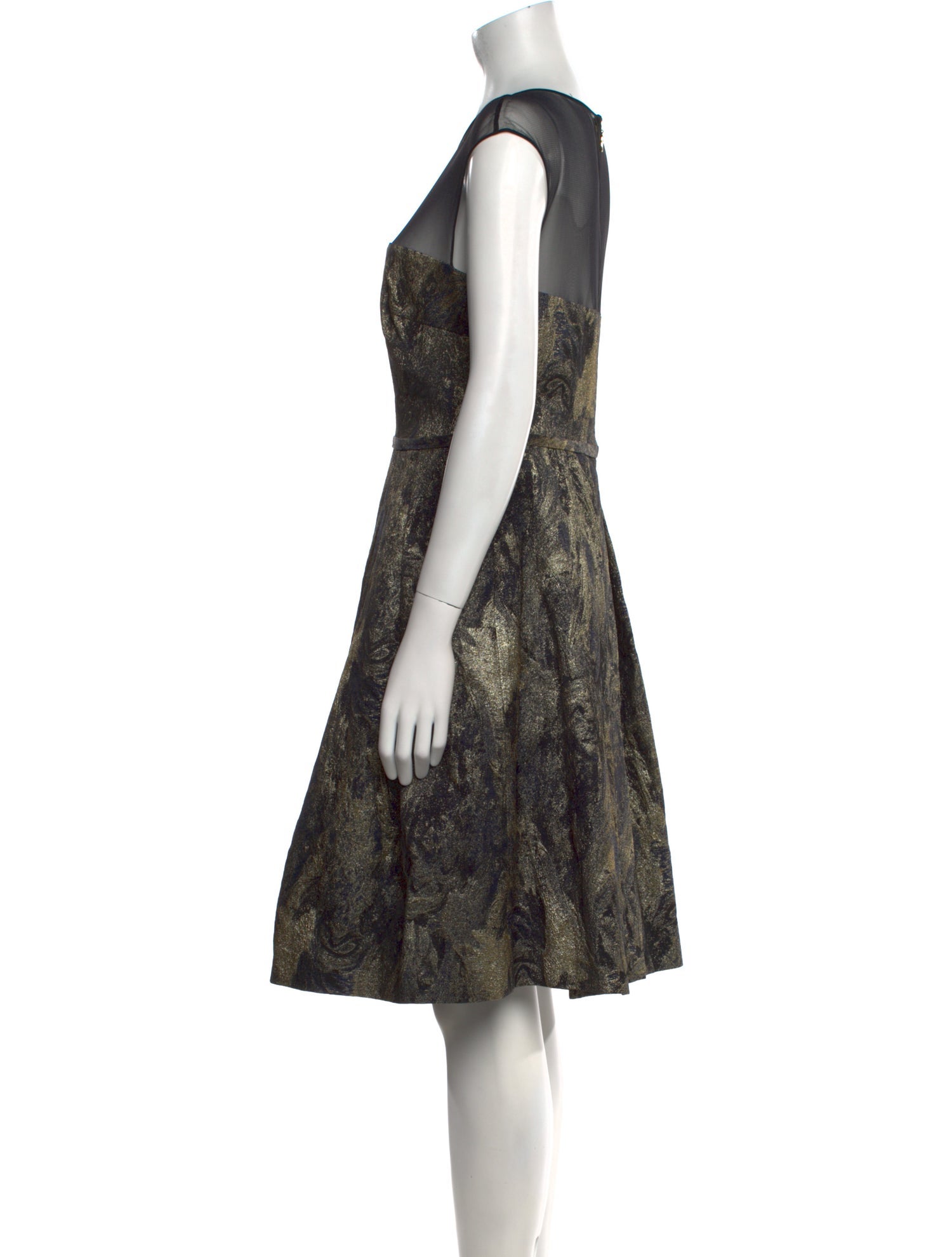 Pamella Pamella Roland Printed Knee-Length Dress w/ Tags