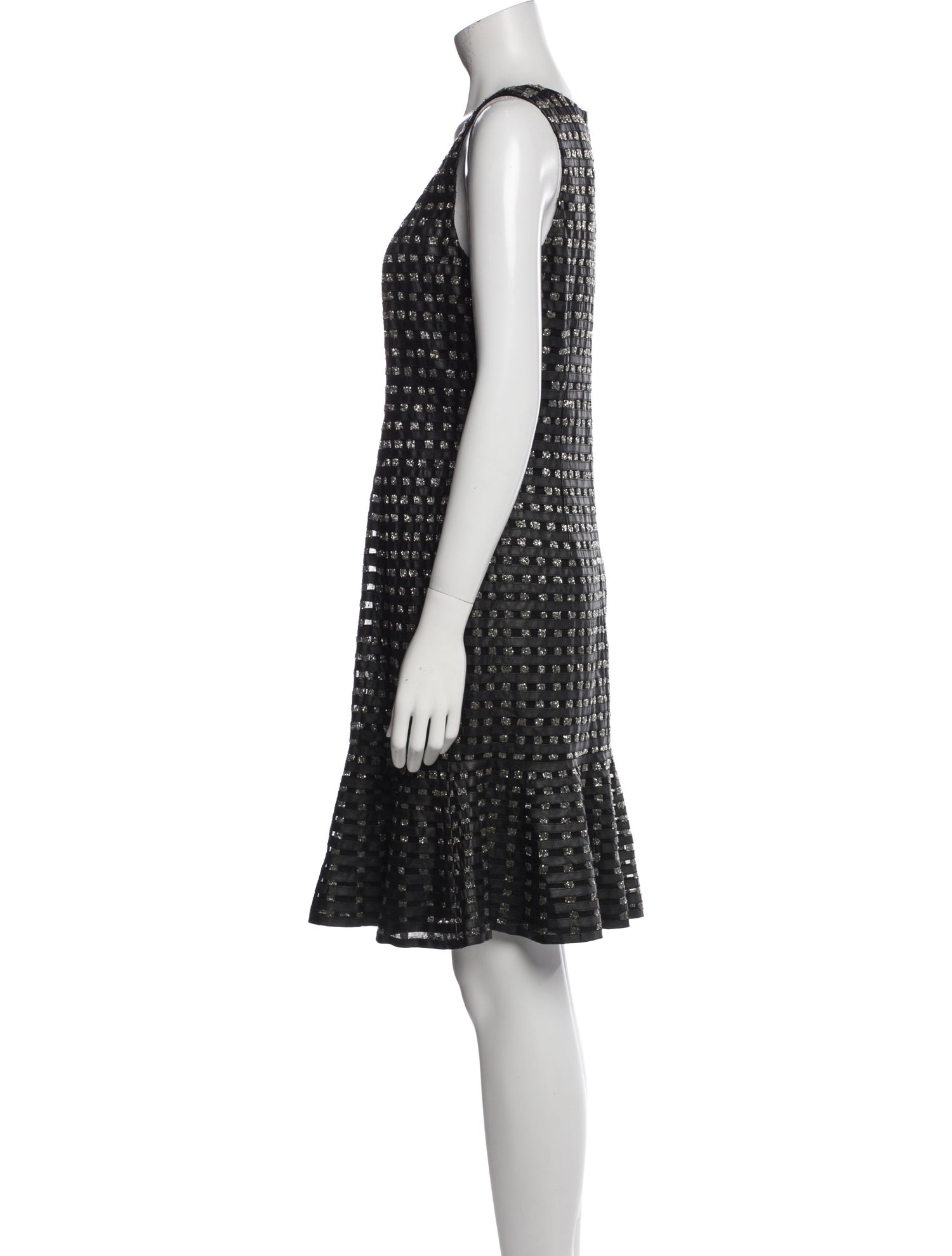 Pamella Pamella Roland Printed Knee-Length Dress