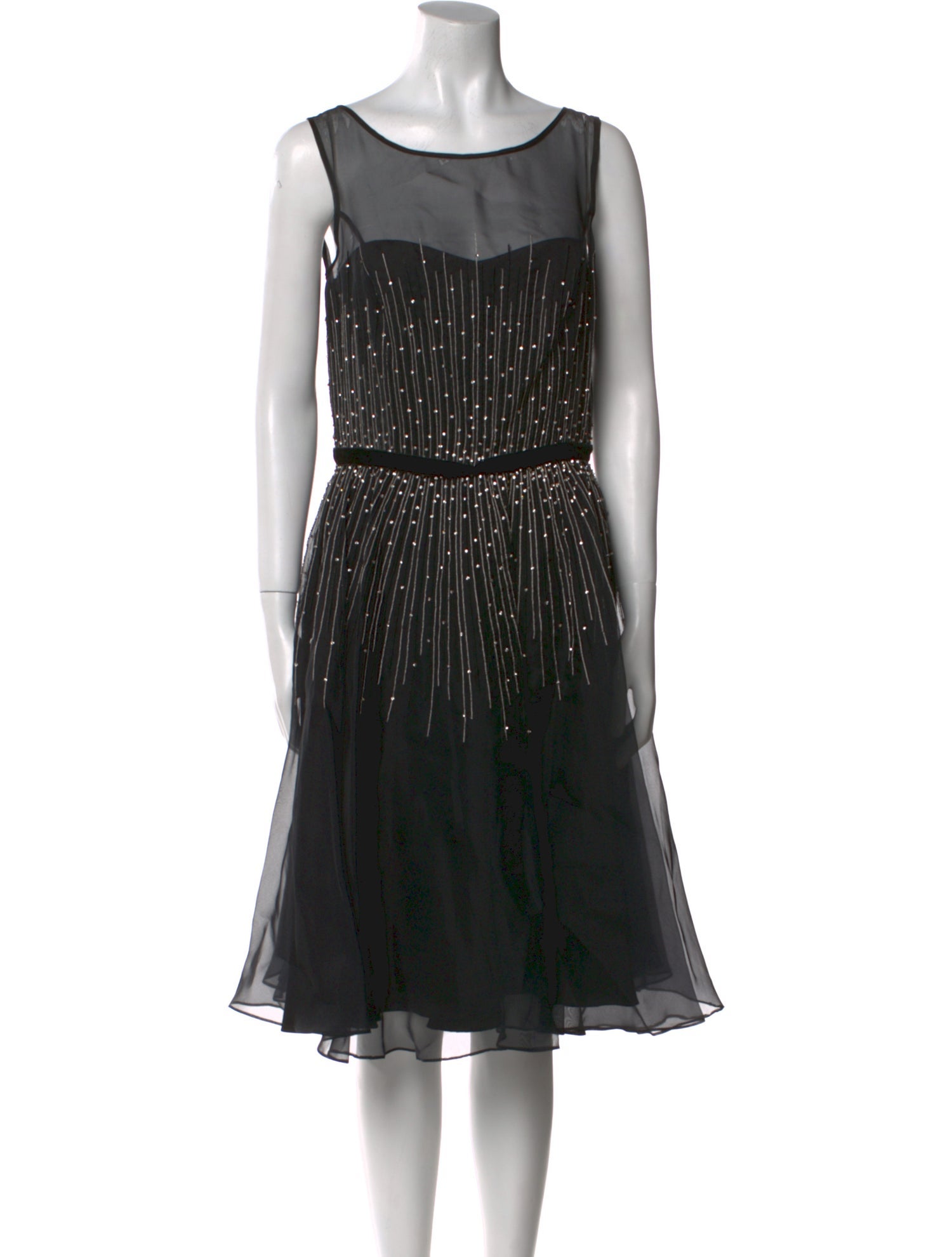 Pamella Pamella Roland Silk Midi Length Dress