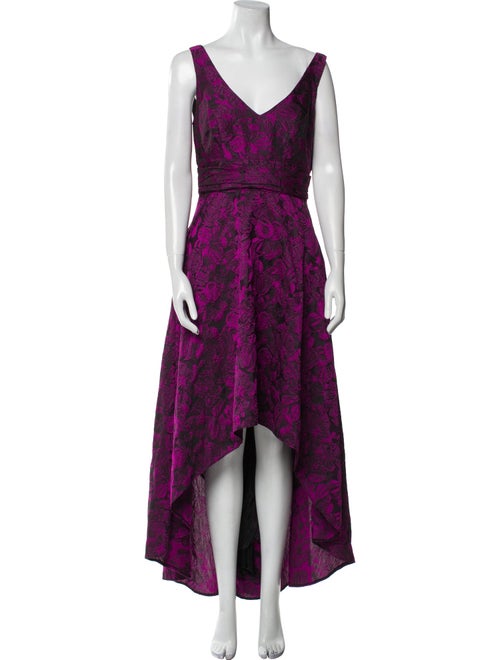 Pamella Pamella Roland Printed Long Dress