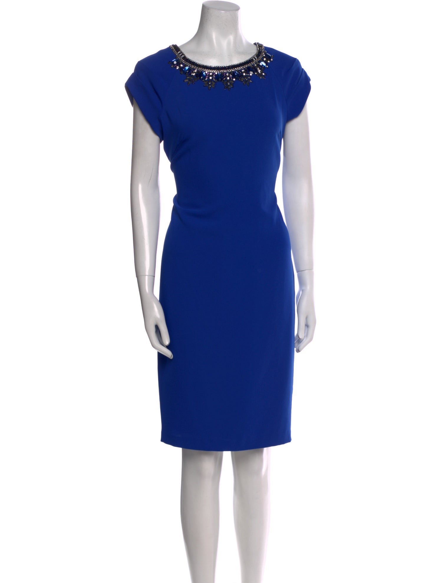 Pamella Pamella Roland Crew Neck Knee-Length Dress