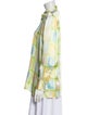 Paolo Santini Silk Printed Button-Up Top