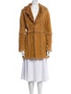 Paolo Santini Leather Faux Fur Coat