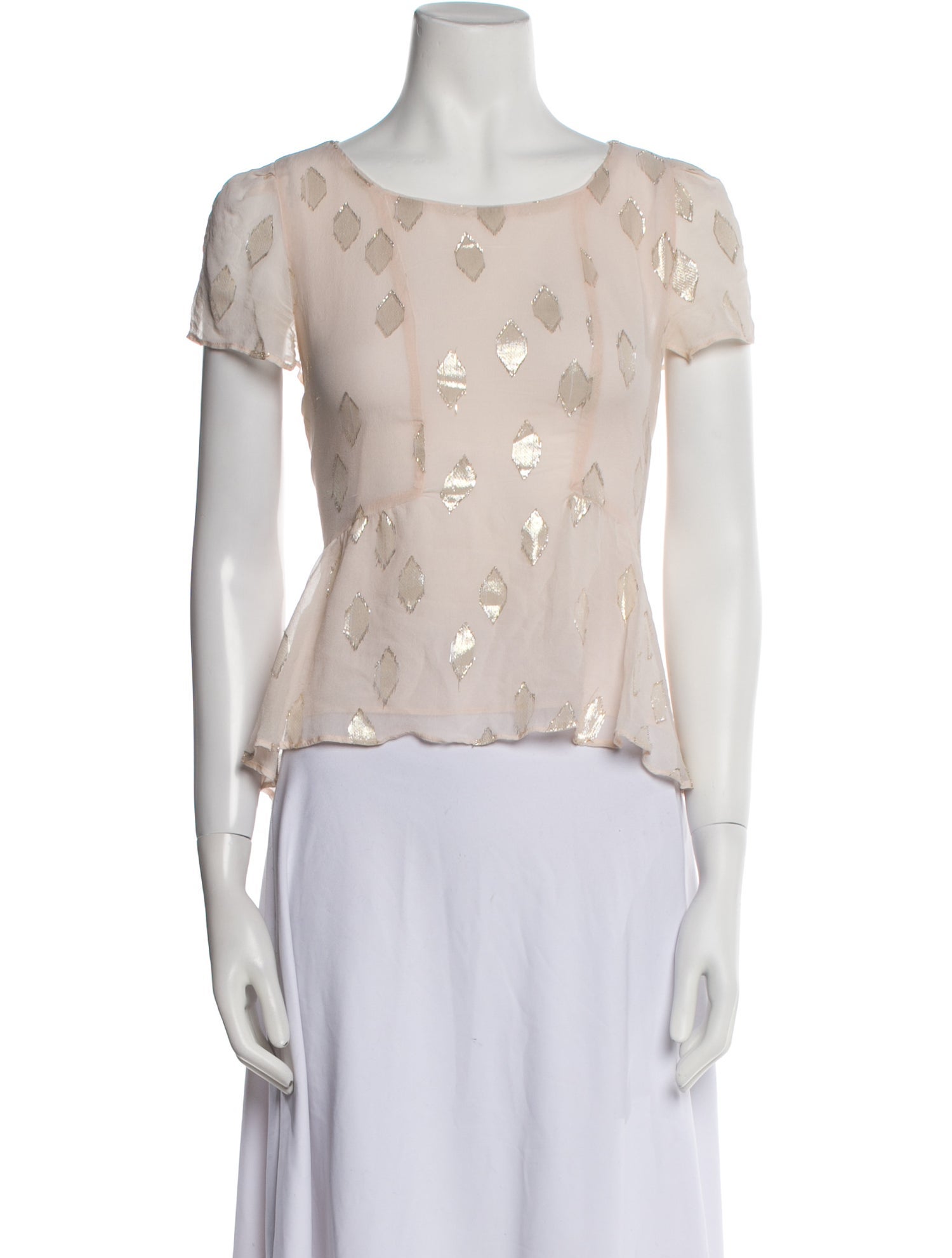 Pablo Silk Printed Crop Top