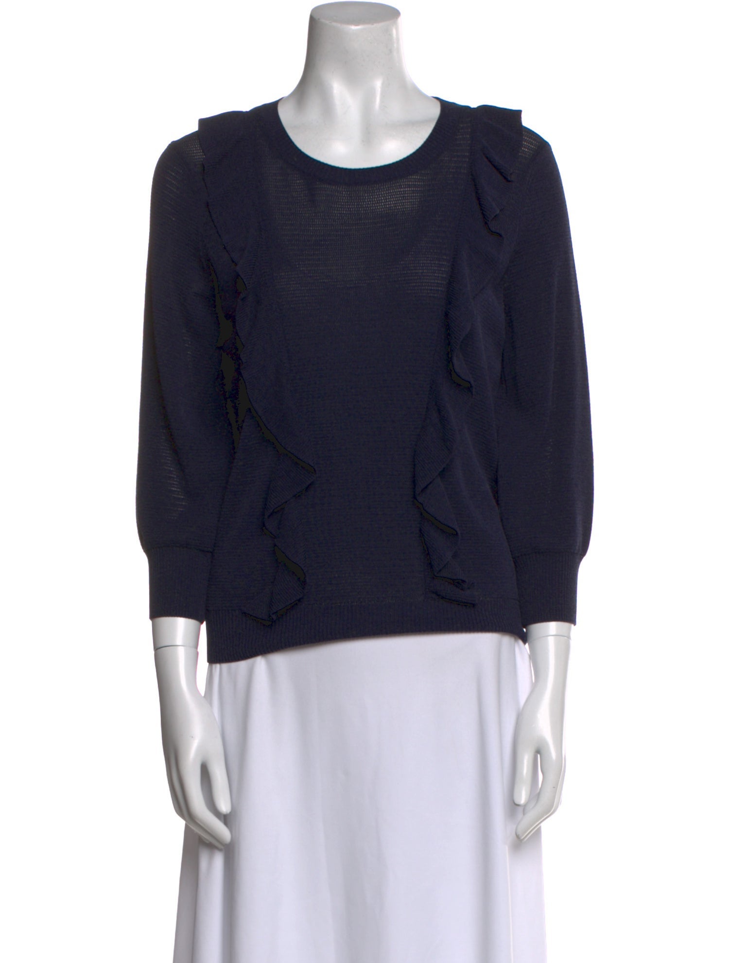 Pablo Scoop Neck Three-Quarter Sleeve Sweatshirt