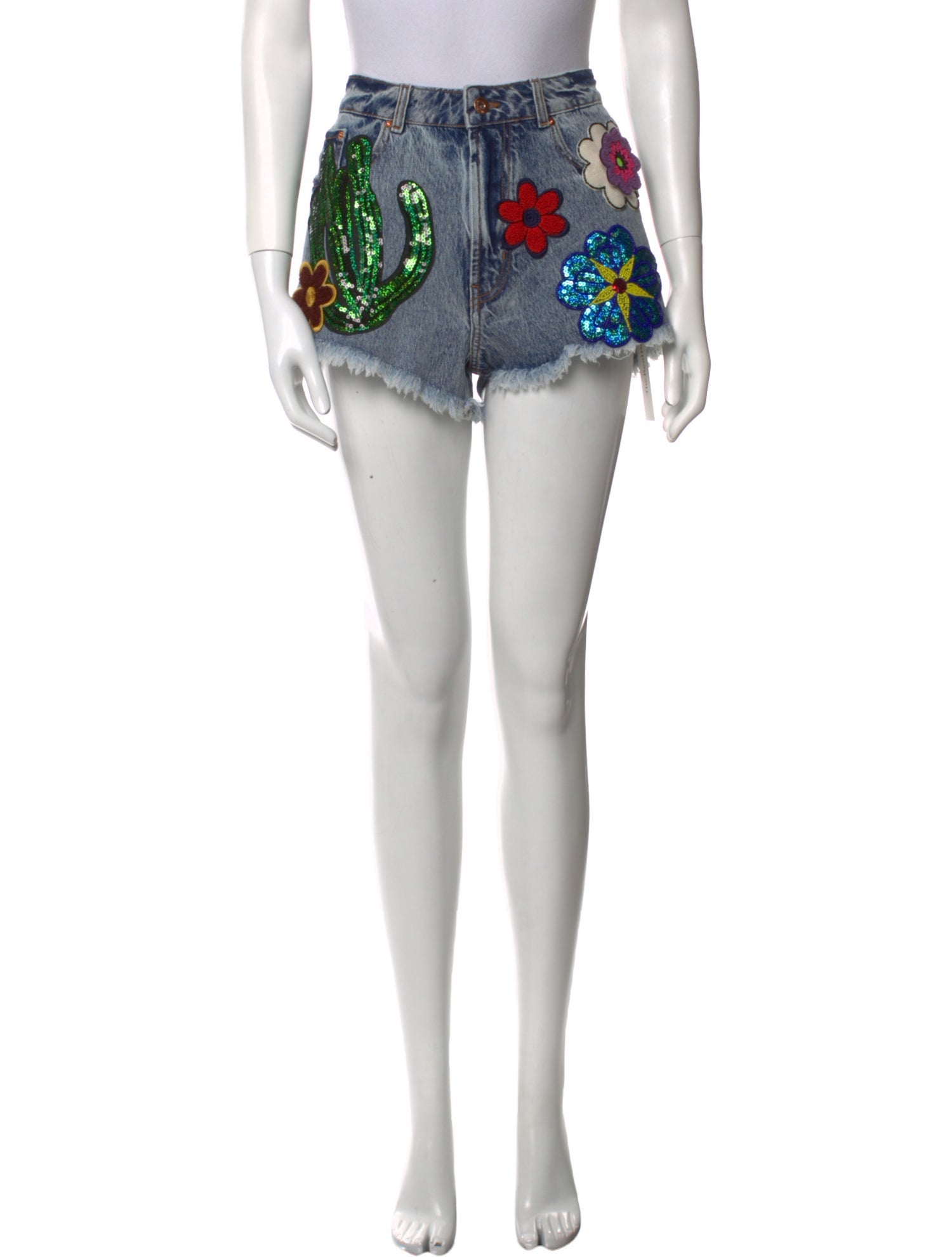 Filles à Papa Floral Print Mini Shorts