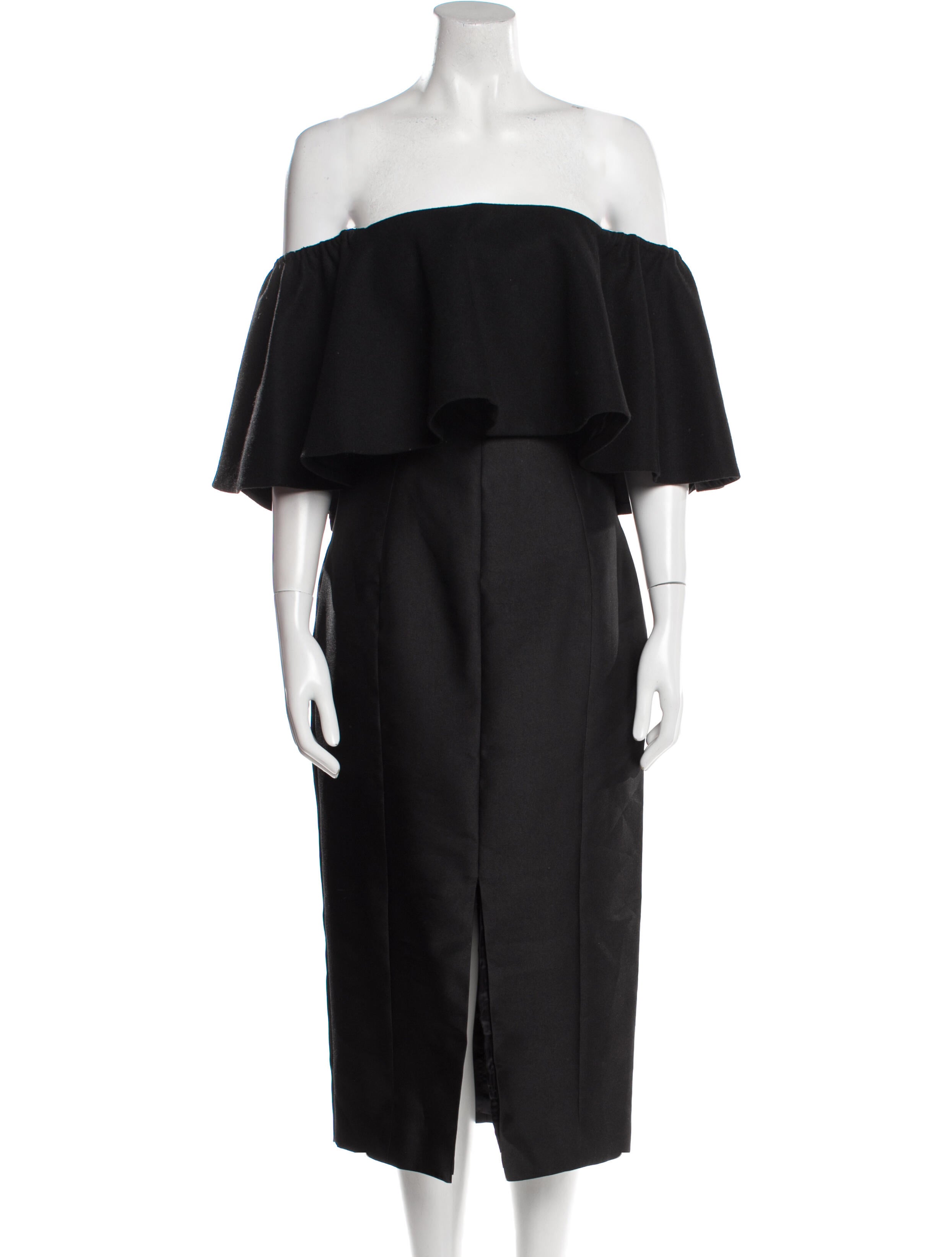 PAPER London Wool Knee-Length Dress