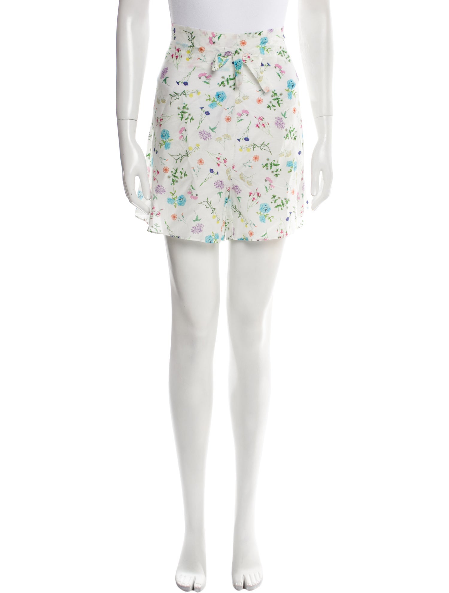 PAPER London Floral Print Mini Shorts w/ Tags