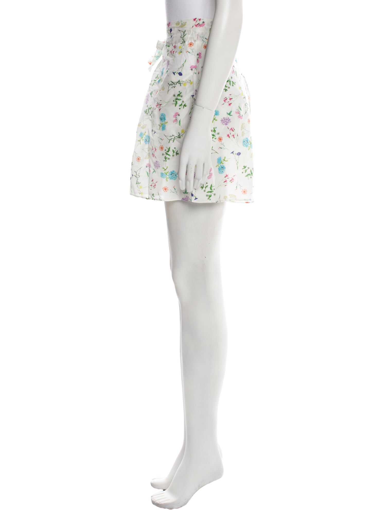 PAPER London Floral Print Mini Shorts w/ Tags