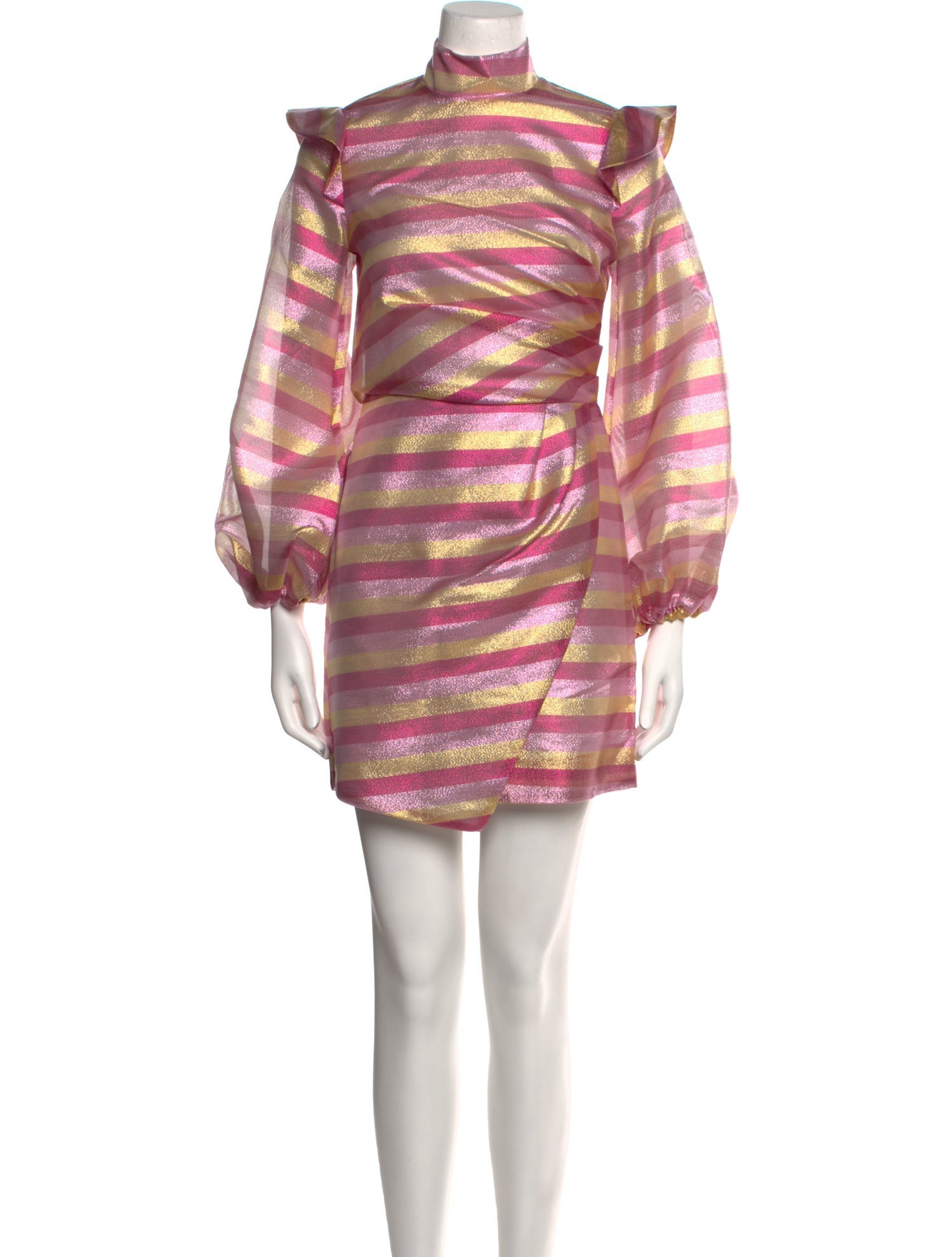 PAPER London Striped Mini Dress