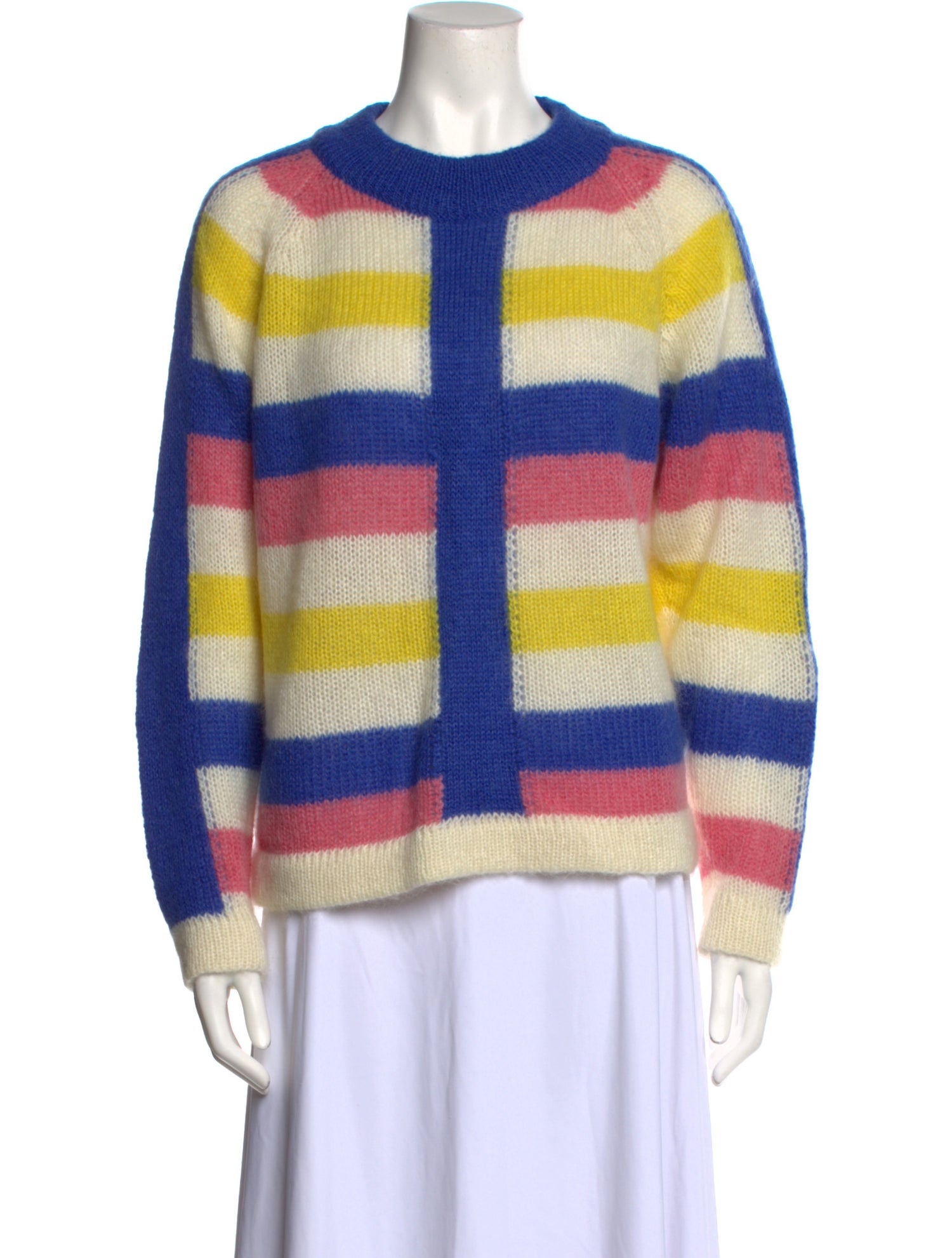 PAPER London Striped Crew Neck Sweater